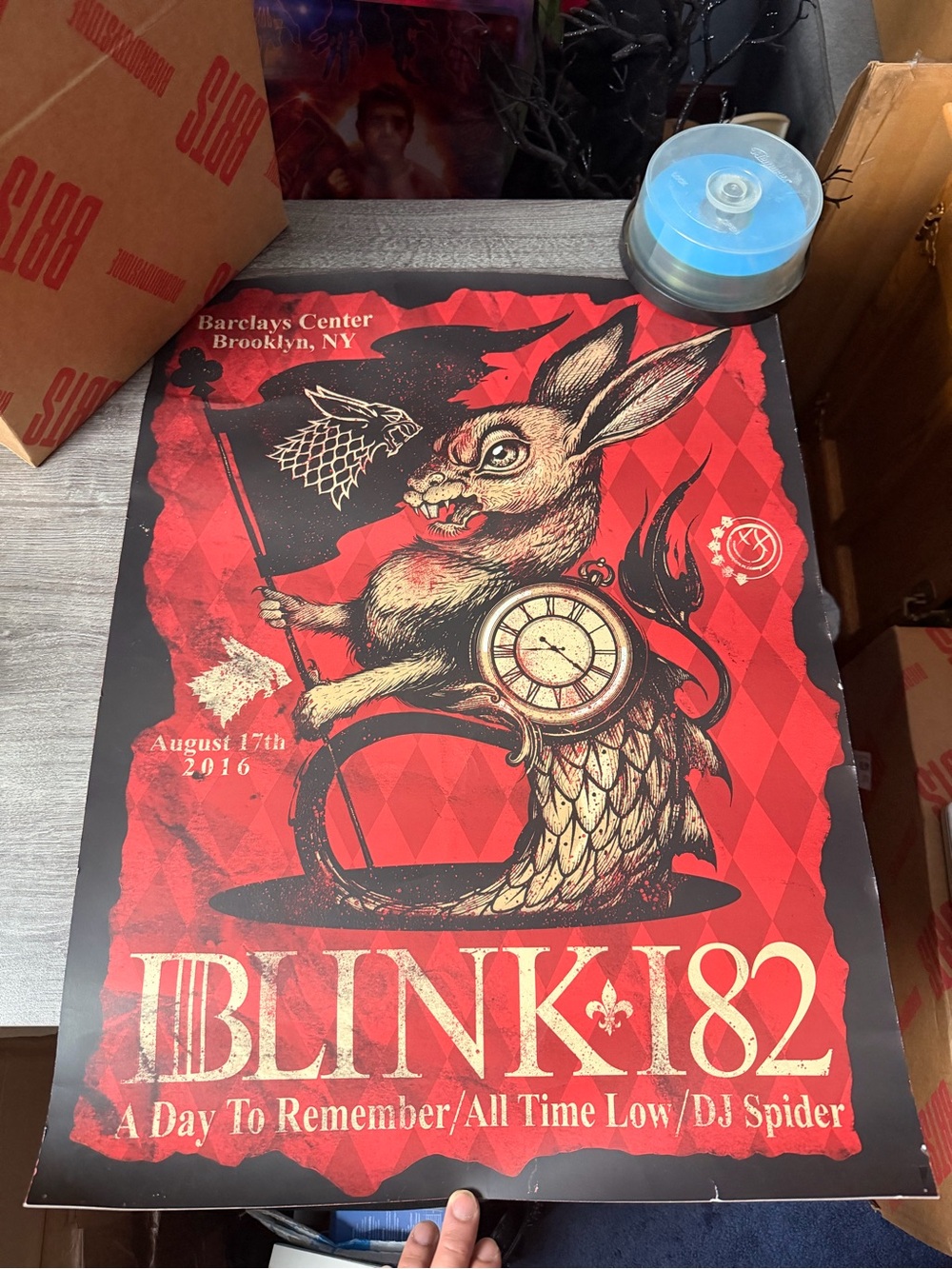 Blink-182 Concert Poster 2016 (RARE)